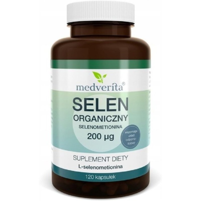 Medverita Organic Selenium L-Selenomethionine 200mcg - Supports the Immune System - Dietary Supplement