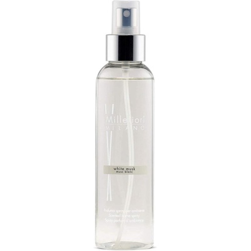 Millefiori Milano White Musk Home Spray 150ml-Natural, 4.2 X 5 X 16.7 Cm
