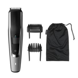 Philips Beard and Stubble Trimmer Hair Clipper for Men Series 5000 40 Length Settings Self-Sharpening Metal Blades UK