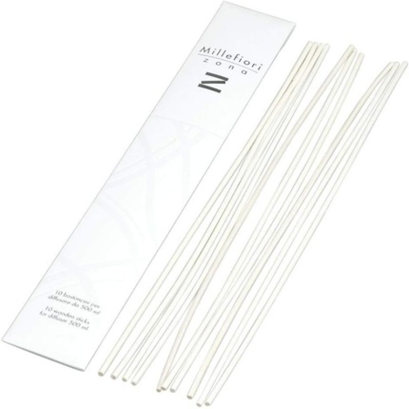 Millefiori Milano Zona Sticks White Wood 30cm