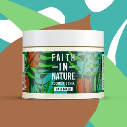 Faith In Nature Coconut and Shea Butter Hair Mask Moisturizing Vegan and Cruelty-Free 300ml