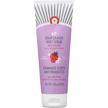 First Aid Beauty KP Bump Eraser Body Scrub with 10% AHA for Keratosis Pilaris