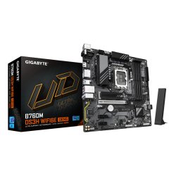 GIGABYTE B760M DS3H WIFI6E GEN5 Carte Mère – Compatible avec les processeurs Intel Core 14e génération, VRM