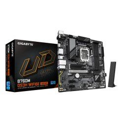 GIGABYTE B760M DS3H WIFI6E GEN5 Motherboard - Supports Intel Core 14th Gen CPUs, 6 2 1 Phases Digital VRM, up to