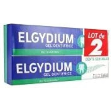 Elgydium Sensitive Teeth Toothpaste Gel 75ml - Pack of 2