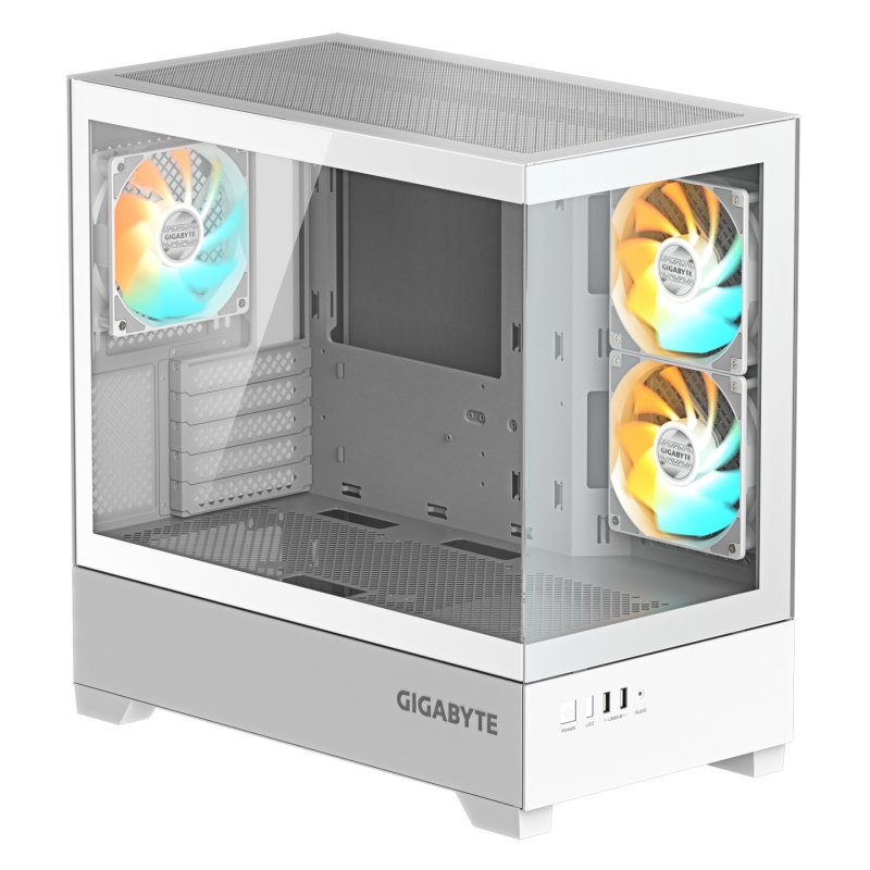 CAJA GIGABYTE M-ATX C201PI 3XVENT 120MM BLANCA