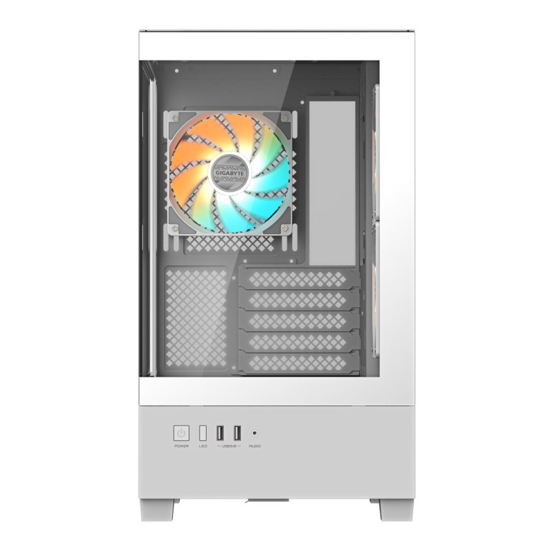 CAJA GIGABYTE M-ATX C201PI 3XVENT 120MM BLANCA