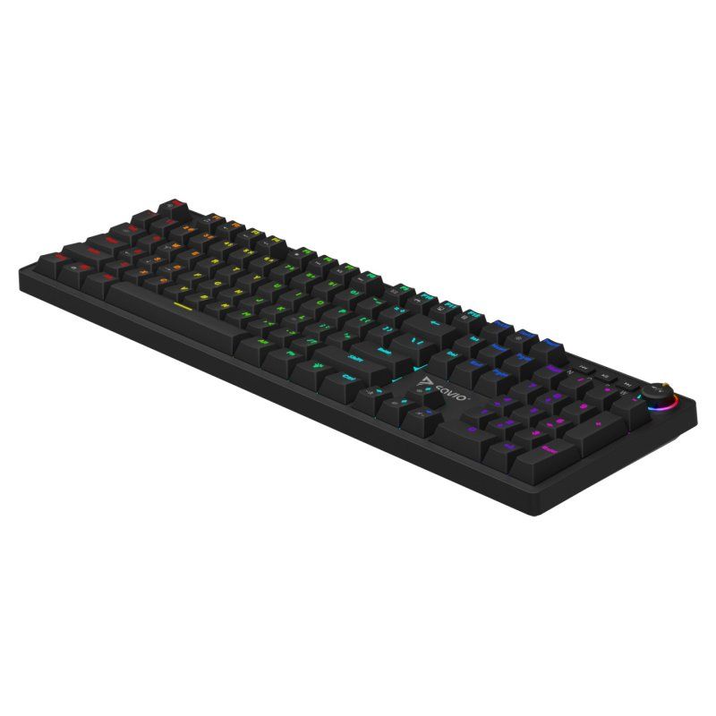 Savio STYX Outemu Peach Silent keyboard Gaming Bluetooth QWERTY US International Black