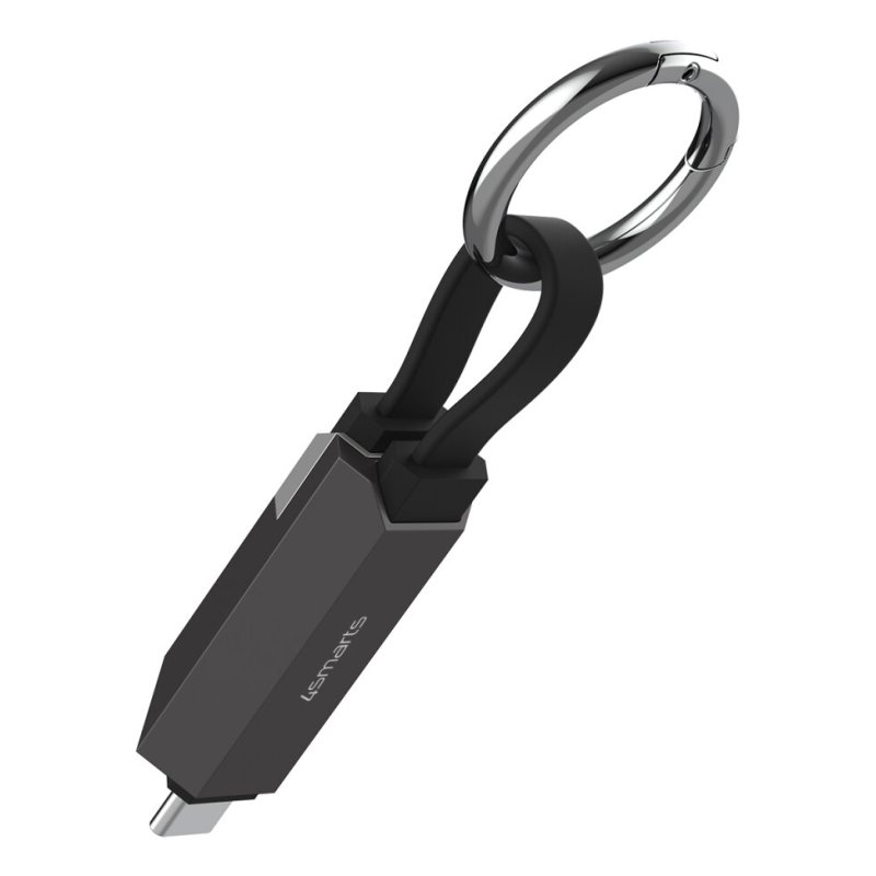 4smarts 548240 câble USB USB4 Gen 3x2 0,14 m USB C Noir, Graphite