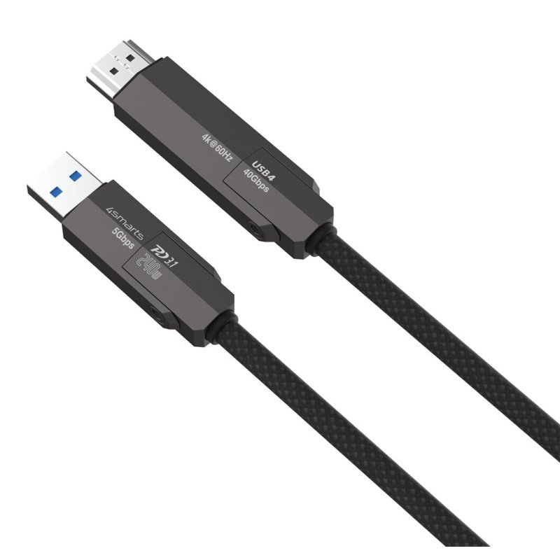 4smarts USB4 HDMI Kabel ComboCord 240W 1,5m