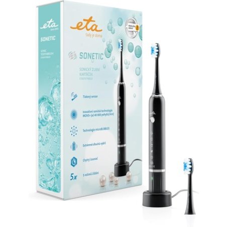Eta Electric Sonic Toothbrush with 5 Cleaning Modes Up to 40000