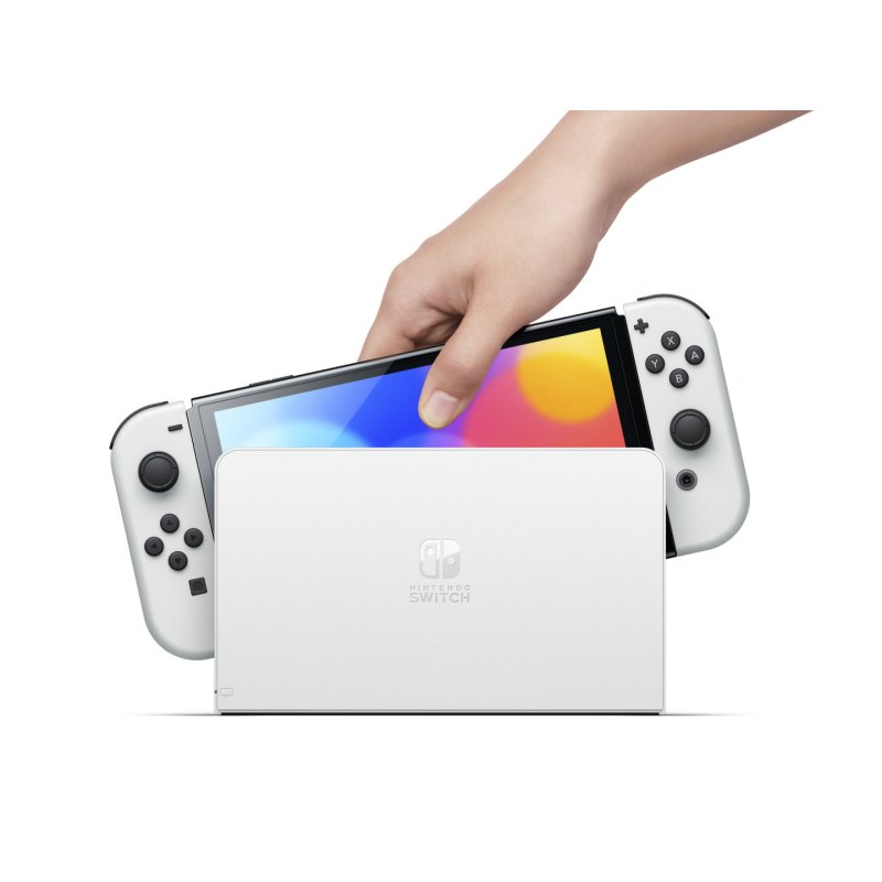 Nintendo Switch OLED console de jeux portables 17,8 cm (7") 64 Go Écran tactile Wifi Noir, Blanc