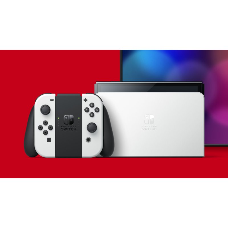Nintendo Switch OLED portable game console 17.8 cm (7") 64 GB Touchscreen Wi-Fi Black, White