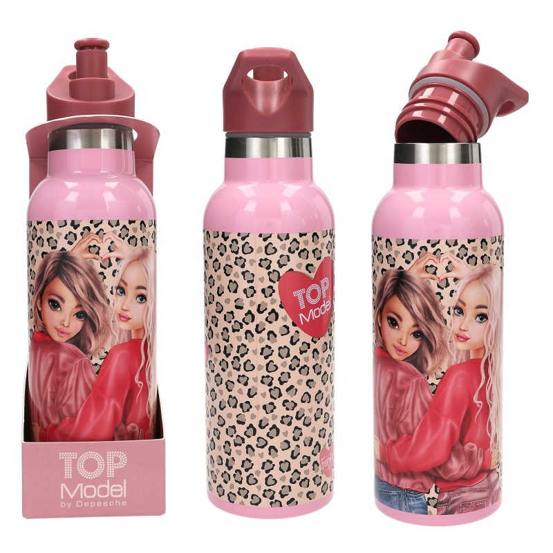 TOPModel - Drinking Bottle LEOHEART - Pink, Berry Red - 500 ml