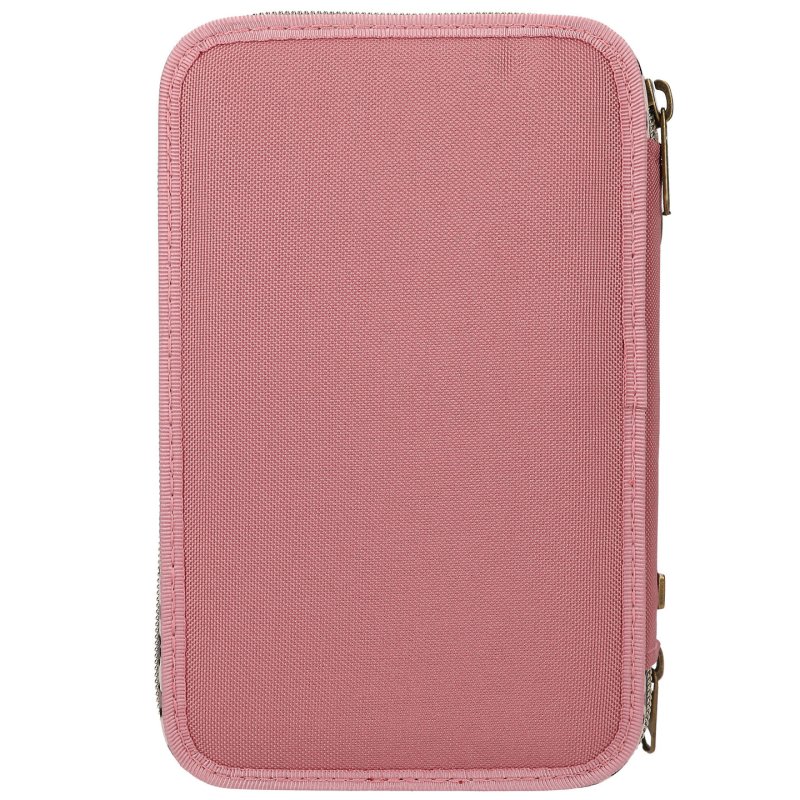 TOPModel - Triple Pencil Case With Bow LEOHEART - Pink