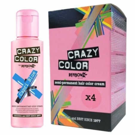 Renbow Crazy Color Semi-Permanent Hair Dye Capri Blue 100ml
