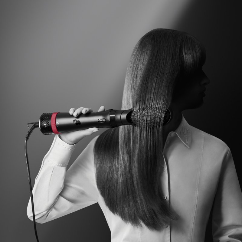 Rowenta Express Style CF634L Brosse soufflante à air chaud À chaleur Noir, Rouge 800 W 1,8 m