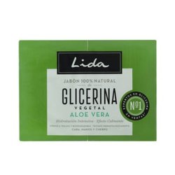 Lida Soap 100% Natural Glycerin And Aloe Vera Lot 2 X 125 Grams