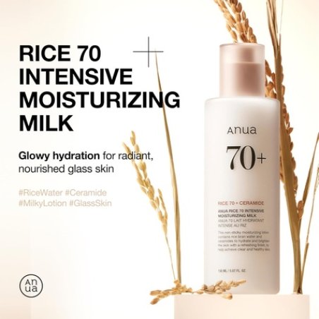 Anua Rice 70 Intensive Moisturizing Milk Lotion for Deep Hydration