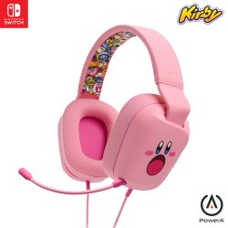 PowerA - Wired Stereo Headset for Nintendo Switch - Kirby Mouthful - Pink