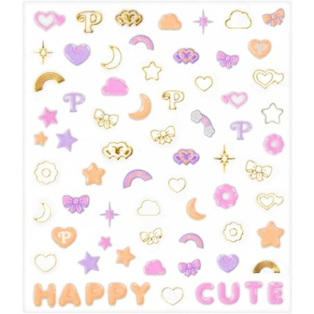 Essence Polly Pocket Scented Nail Stickers No 01 Multicolored