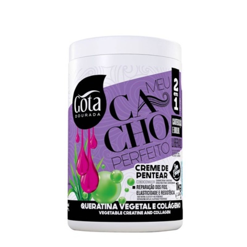 Gota Dourada Meu Cacho Perfeito Leave-In Cream With Vegetable Keratin 1kg