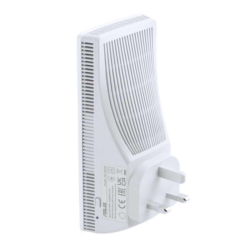 Asus (RP-BE58) BE3600 Dual Band Wi-Fi 7 Range Extender/AiMesh Extender, 1-Port, MLO, 4K-QAM, 160MHz