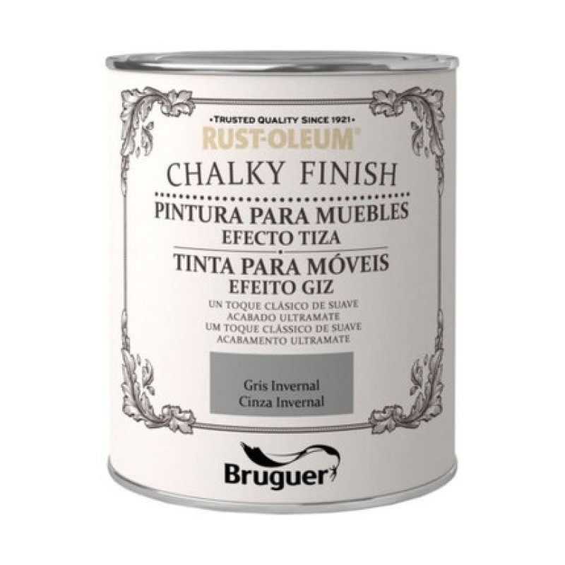 Color Bruguer 5397538 Gray Piece Of Chalk 75 Cl Furniture 750 Ml
