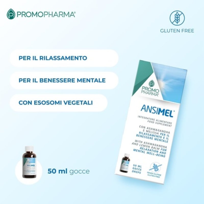 Ansimel Supplement for Anxiety and Stress with Ashwagandha, Linden, and Hawthorn