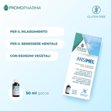 Ansimel Supplement for Anxiety and Stress with Ashwagandha, Linden, and Hawthorn