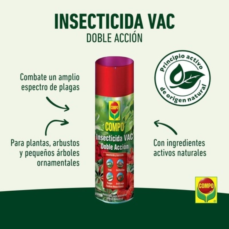 Compo Double Action Aerosol Insecticide and Acaricide for Outdoor Gardening