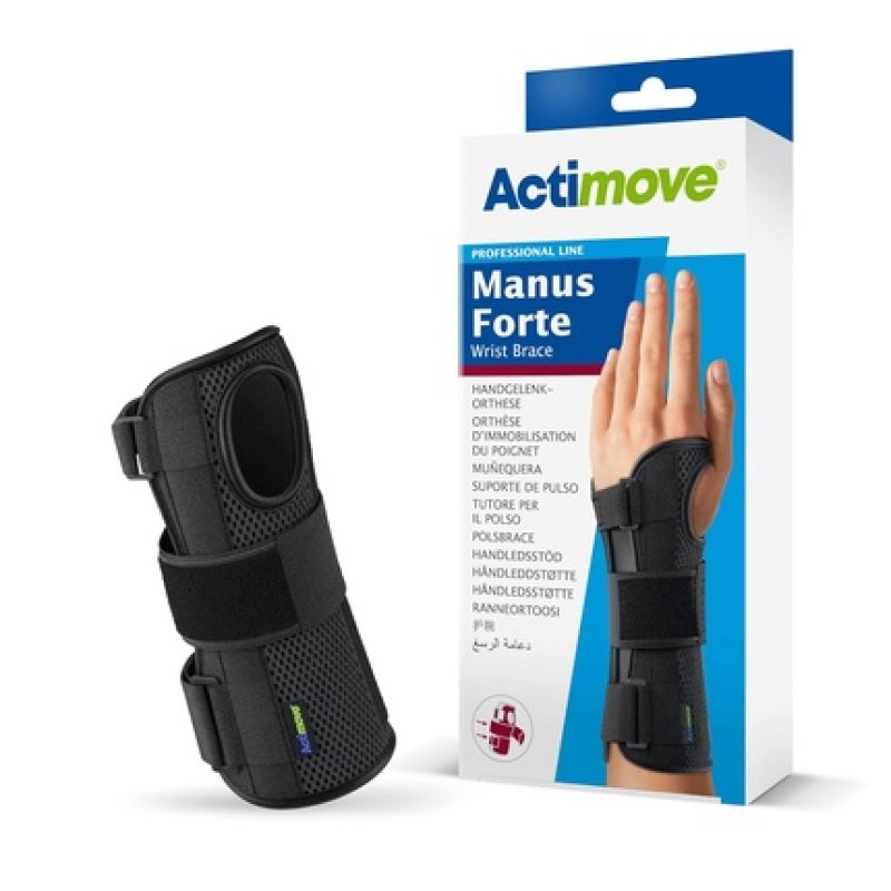 Actimove Manus Forte Wrist Brace Large Left Black