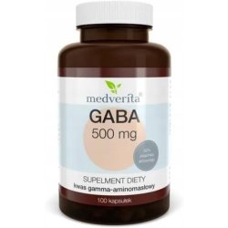 Medverita GABA 500mg Gamma-Aminobutyric Acid Amino Acid