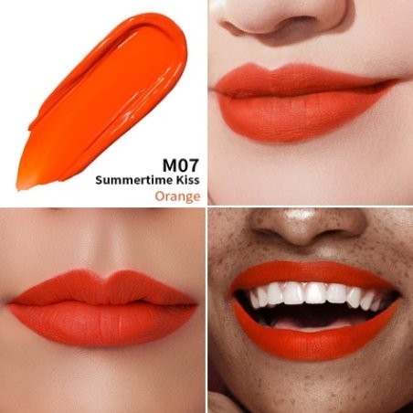 Oulac Matte Liquid Orange Lipstick for Women High Impact Color Lip Stain