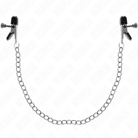 KINK - FLAT CHAIN NIPPLE CLAMPS SILVER 34 CM