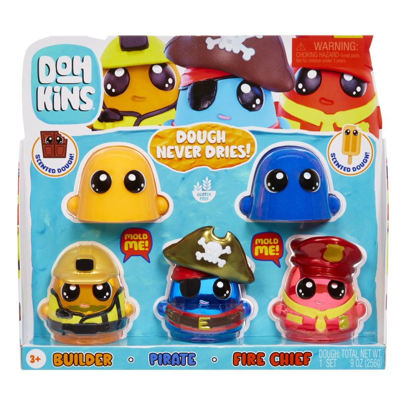 MGA Entertainment DohKins Hero Pack - Assortment 1 Pâte à modeler 255 g Multicolore