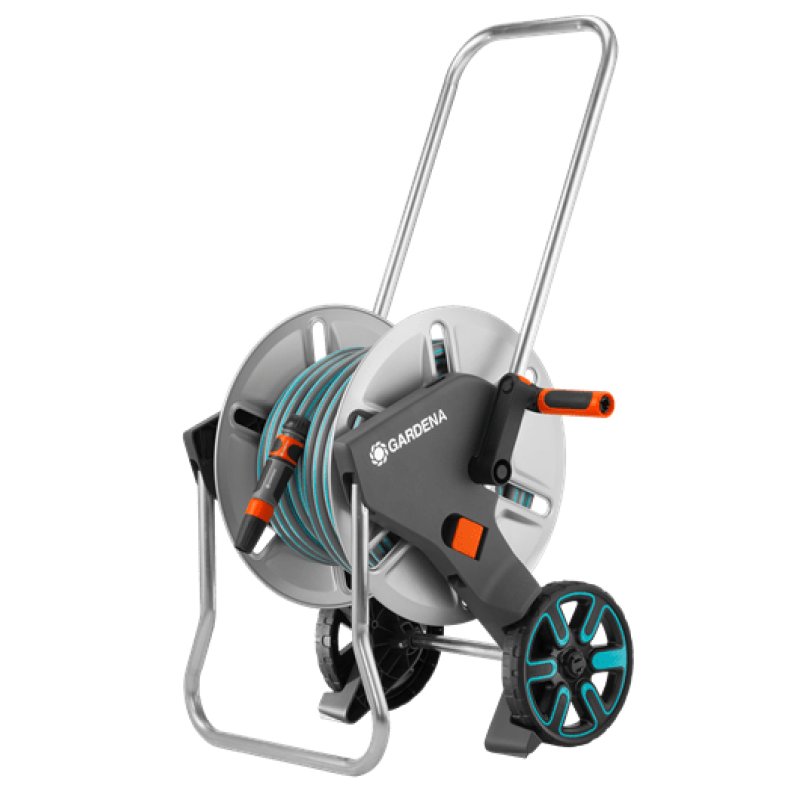Gardena 18542-20 garden hose reel Cart reel Manual Black, Blue, Grey