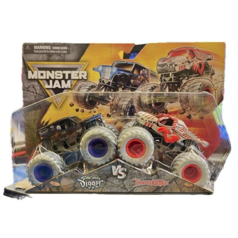 Monster Jam - 1:64 Die Cast 2 pack - Son-Uva Digger Vs ThunderROARus