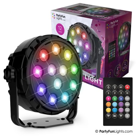 Party Fun Lights - Floodlight Disco Lamp with Remote Control - Ø 12.6 cm