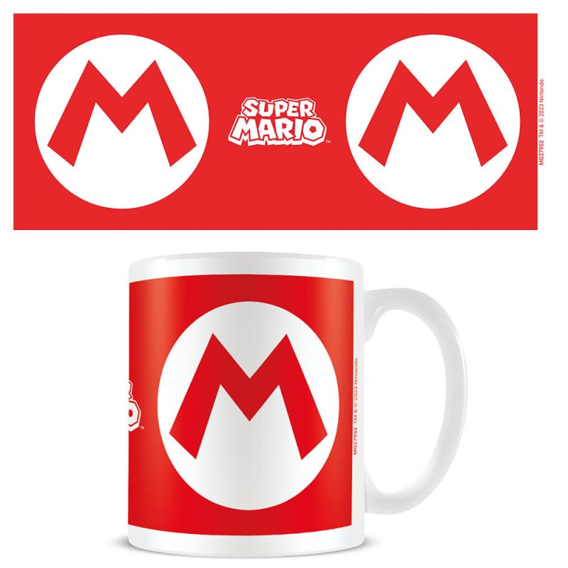 Pyramid International Super Mario (Mario Initial) 11Oz/315Ml White Mug