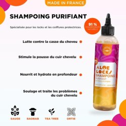 Aloe Locks Purifying Baobab Nettle Shampoo Anti-Breakage & Stimulates Hair