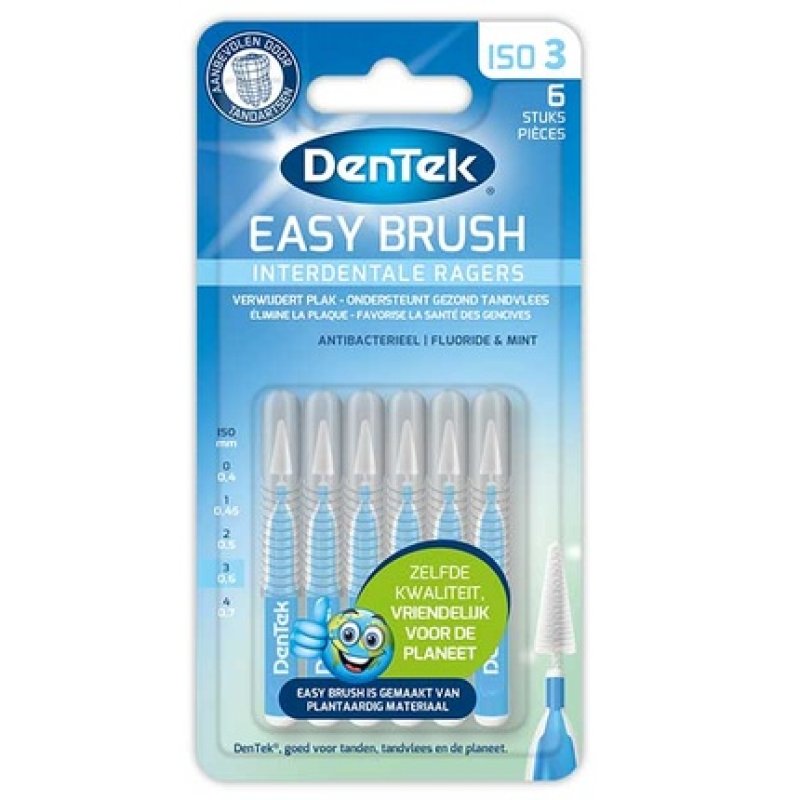 Dentek Eco Easybrush Iso3 6 Count