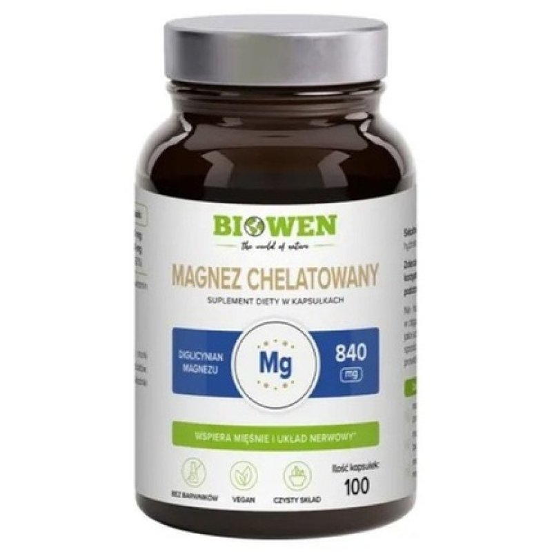 Biowen Chelated Magnesium Magnesium Diglycinate 840mg