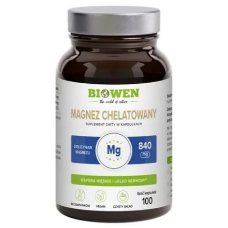 Biowen Chelated Magnesium Magnesium Diglycinate 840mg