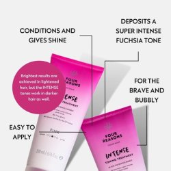 Four Reasons Color Mask INTENSE Fuchsia Intensive Toning Treatment Color Depositing Conditioner 6.76 fl oz