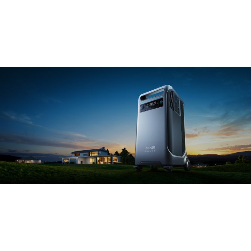 SOLIX Tragbare Powerstation F3800, PowerHouse 3.840Wh (grau, 6.000 Watt, 9.000 Watt max., PD)