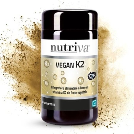 Nutriva Vegan K2 Food Supplement Based on Vitamin K2