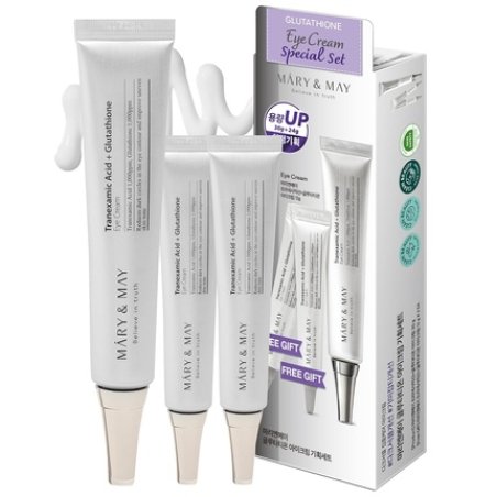 Mary&May Glutathione Eye Cream Special Set - Powerful Antioxidant Reduces Dark Circles