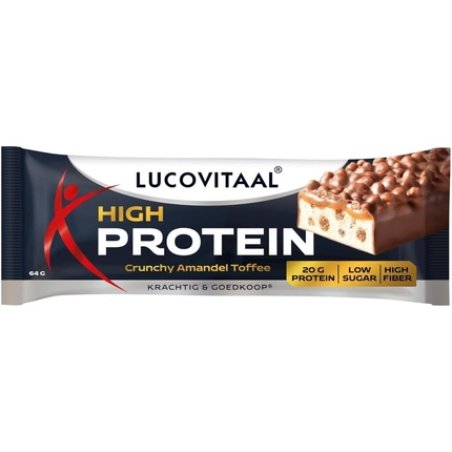 Lucovitaal Protein High Bar Crunchy Almond Toffee