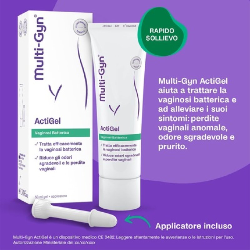 Multi-Gyn ActiGel Helps Relieve Symptoms of Bacterial Vaginosis (BV) 50ml